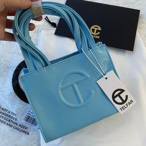 New Telfar Small Shopper in Bright Blue